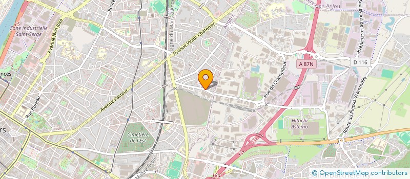 localisation de l'entreprise SCI ESL à ANGERS