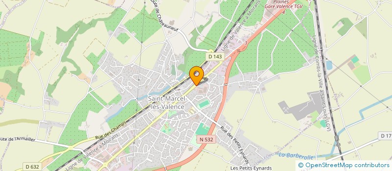 localisation de l'entreprise SCI ESLEM  SAINT-MARCEL-LES-VALENCE