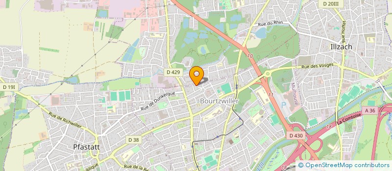 localisation de l'entreprise SCI ESLU  MULHOUSE