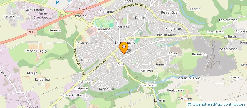 localisation de l'entreprise SCI ESMAT  GUIPAVAS