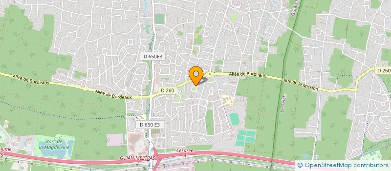 localisation de l'entreprise SCI ESMERALDA  GUJAN-MESTRAS