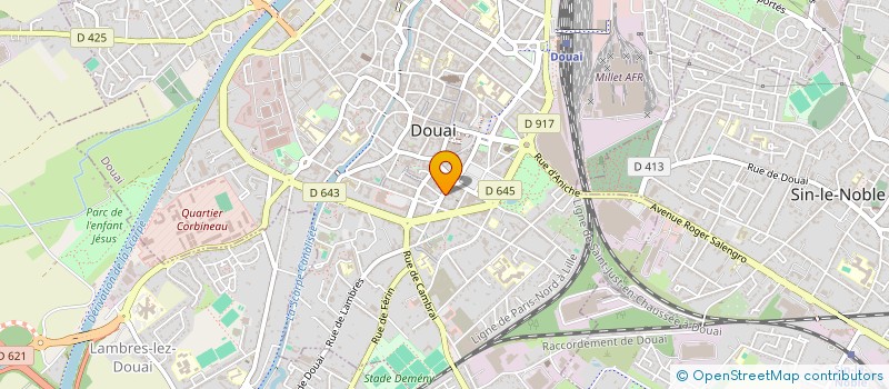 localisation de l'entreprise SCI ESMERALDA DE LA TOUR  DOUAI