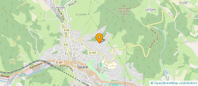 localisation de l'entreprise SCI ESMI CAROSER  TARARE