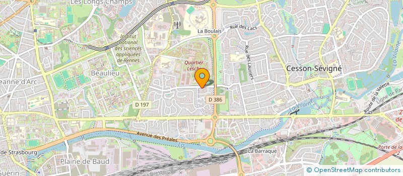 localisation de l'entreprise SCI ESNAUD  CESSON-SEVIGNE