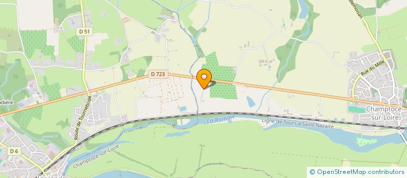 localisation de l'entreprise SCI  ESNAULT GALLIER  CHAMPTOCE-SUR-LOIRE