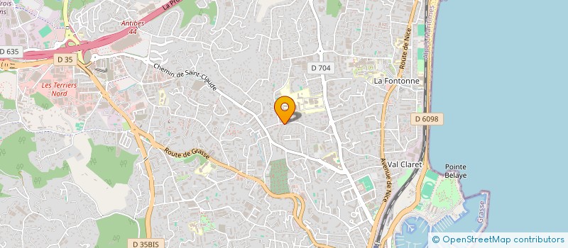localisation de l'entreprise SCI ESOS à ANTIBES