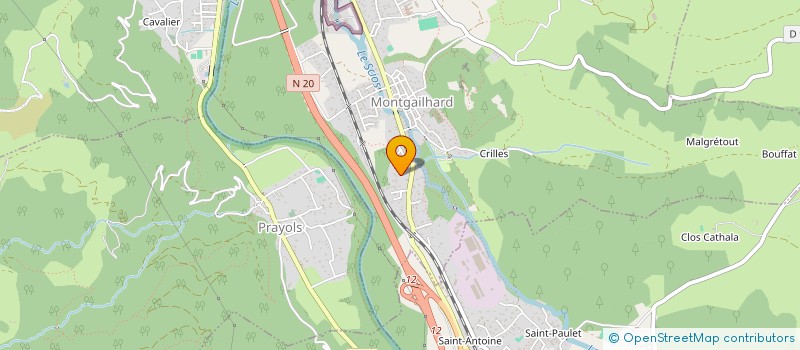 localisation de l'entreprise SCI ESP à MONTGAILHARD