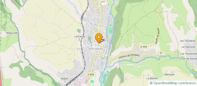 localisation de l'entreprise SCI ESPAC  MARVEJOLS