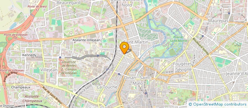 localisation de l'entreprise SCI ESPACE 2  RENNES