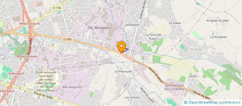 localisation de l'entreprise SCI ESPACE à ALBI