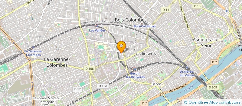 localisation de l'entreprise SCI ESPACE à BOIS-COLOMBES