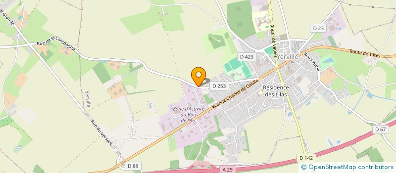 localisation de l'entreprise SCI ESPACE  YERVILLE