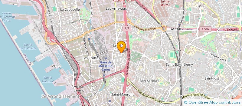 localisation de l'entreprise SCI ESPACE à MARSEILLE