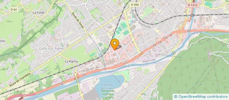 localisation de l'entreprise SCI ESPACE  ALBERTVILLE