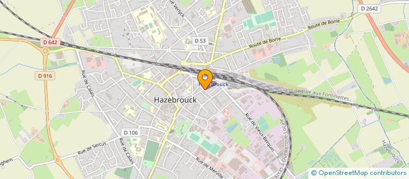 localisation de l'entreprise SCI ESPACE  HAZEBROUCK