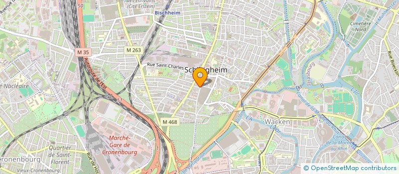 localisation de l'entreprise SCI ESPACE  SCHILTIGHEIM