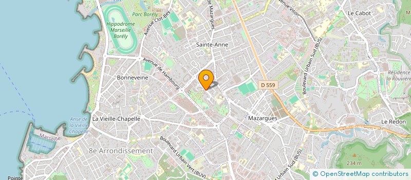 localisation de l'entreprise SCI 'ESPACE' à MARSEILLE