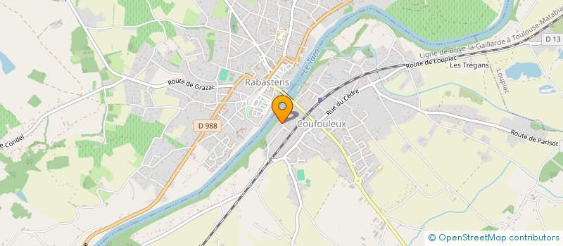 localisation de l'entreprise SCI ESPACE 88  RABASTENS