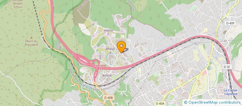 localisation de l'entreprise SCI ESPACE AGORA  LA CIOTAT