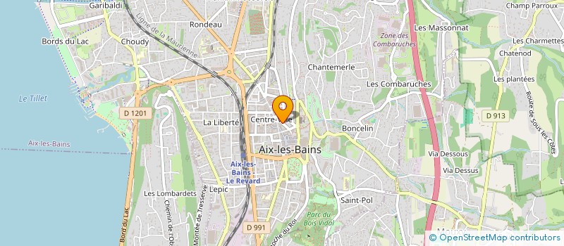 localisation de l'entreprise SCI ESPACE AIX SUD à AIX-LES-BAINS