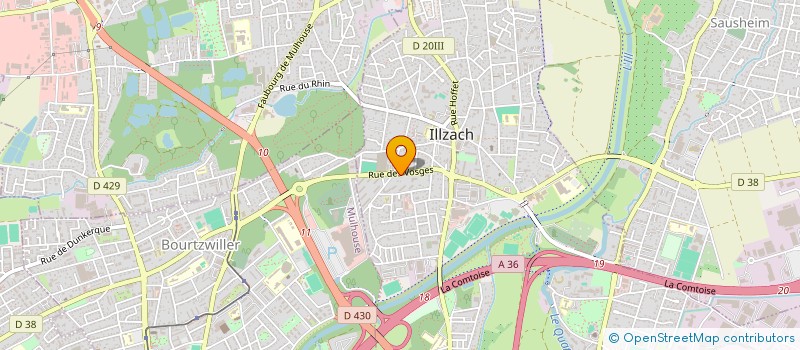 localisation de l'entreprise SCI ESPACE AZUR  ILLZACH