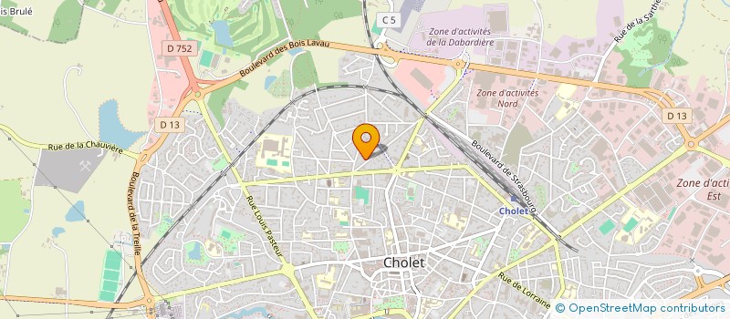 localisation de l'entreprise SCI ESPACE BEAULIEU à CHOLET