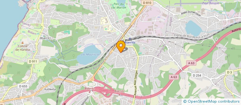 localisation de l'entreprise SCI ESPACE BEAURIVAGE à BIARRITZ