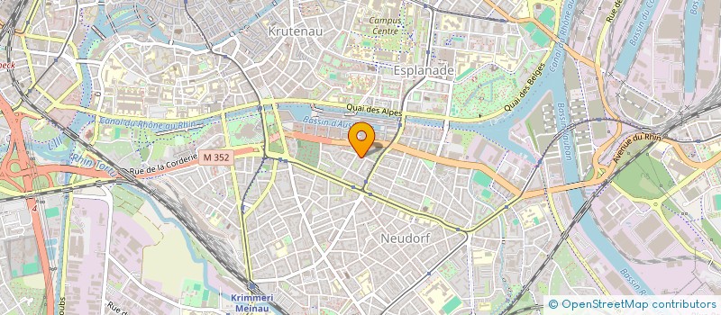 localisation de l'entreprise SCI ESPACE BOEGNER  STRASBOURG