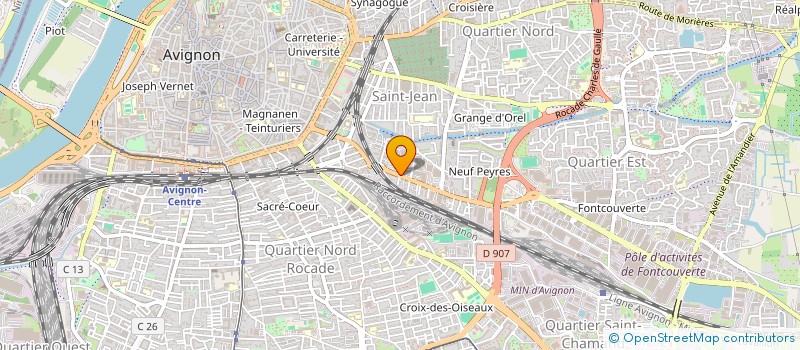 localisation de l'entreprise SCI ESPACE COMTADINE  AVIGNON