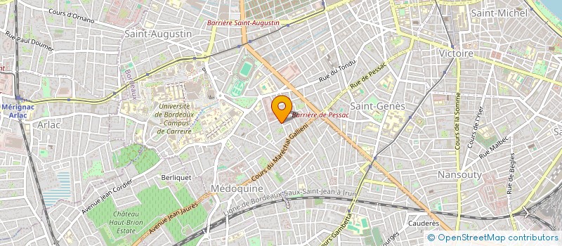 localisation de l'entreprise SCI ESPACE CONSEIL  BORDEAUX