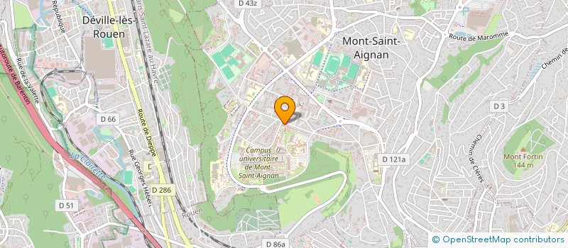 localisation de l'entreprise SCI ESPACE CULTUREL & UNIVERSIT COLBERT  MONT-SAINT-AIGNAN