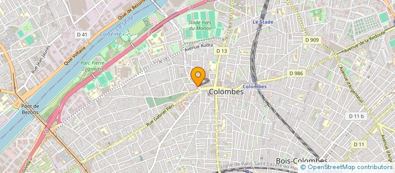 localisation de l'entreprise SCI ESPACE DEBUSSY à COLOMBES