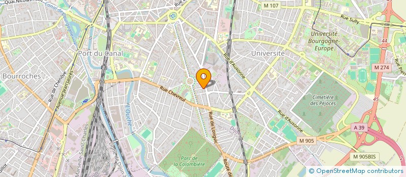 localisation de l'entreprise SCI ESPACE DEFENSE à DIJON