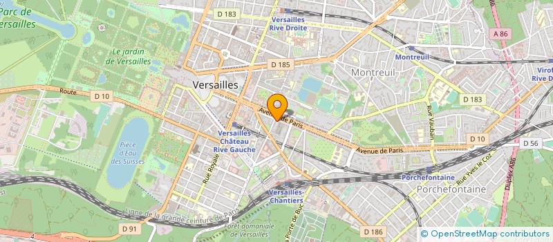 localisation de l'entreprise SCI ESPACE DES GRAVIERS à VERSAILLES