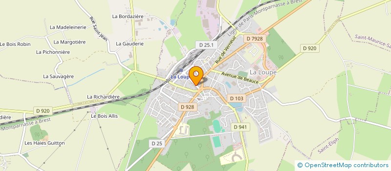localisation de l'entreprise SCI ESPACE ELEC à LA LOUPE