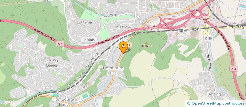 localisation de l'entreprise SCI ESPACE FILLIUNG HOMBOURG HAUT  HOMBOURG-HAUT