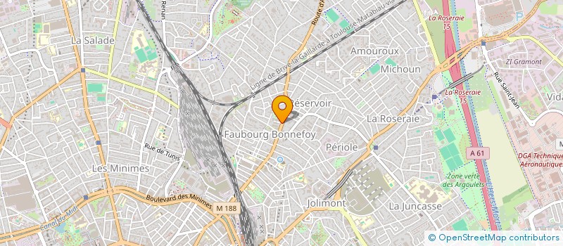 localisation de l'entreprise SCI ESPACE FRANCE INVESTISSEMENTS  TOULOUSE