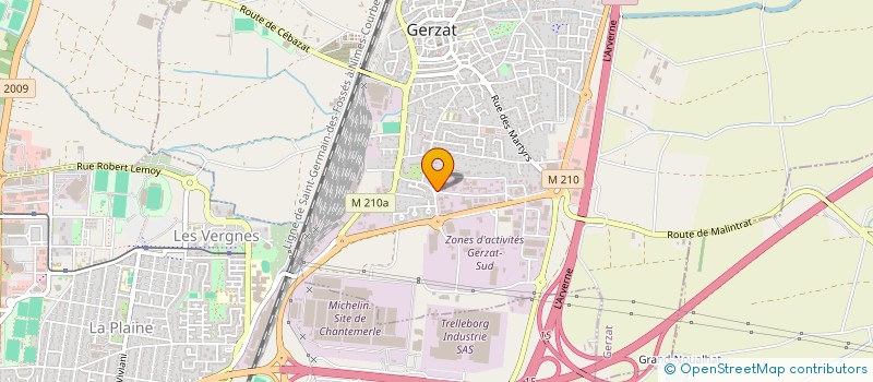 localisation de l'entreprise SCI ESPACE GAMBETTA  GERZAT