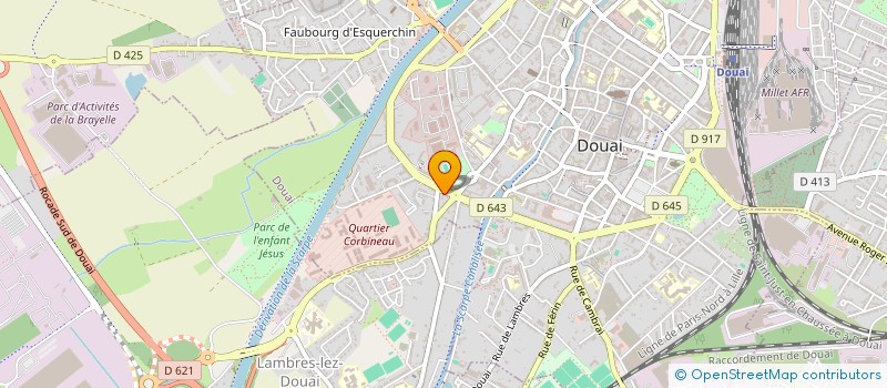 localisation de l'entreprise SCI ESPACE GAYANT à DOUAI