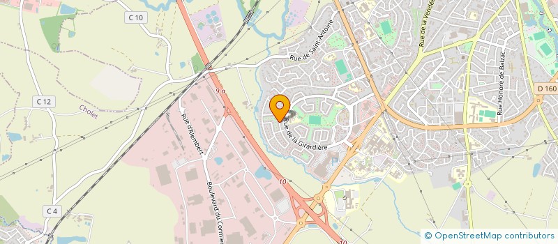 localisation de l'entreprise SCI ESPACE GM  CHOLET