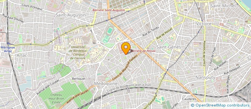 localisation de l'entreprise SCI ESPACE HABITAT II  BORDEAUX