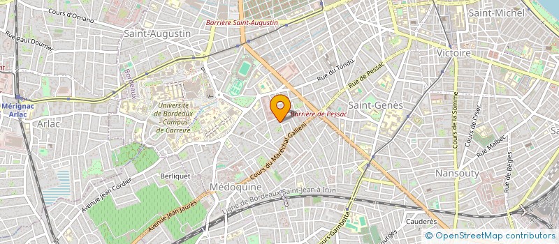 localisation de l'entreprise SCI ESPACE HAUT BRION  BORDEAUX