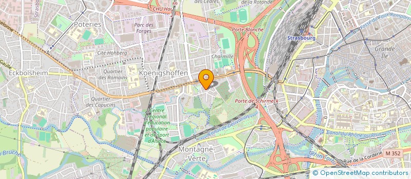 localisation de l'entreprise SCI ESPACE II  STRASBOURG
