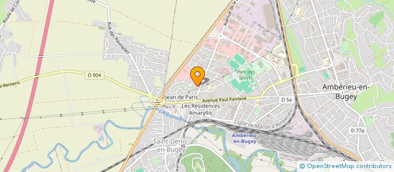 localisation de l'entreprise SCI ESPACE IMMOBILIER  AMBERIEU-EN-BUGEY