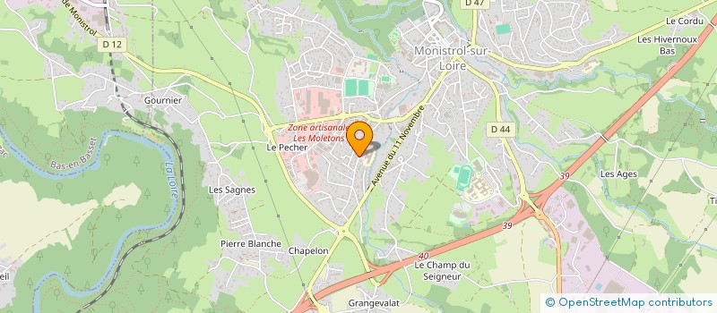 localisation de l'entreprise SCI ESPACE IMPRESSION  MONISTROL-SUR-LOIRE