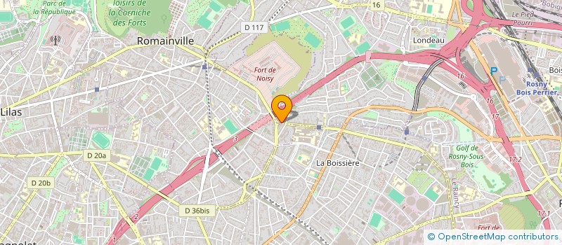 localisation de l'entreprise SCI ESPACE LA BOISSIERE à NOISY-LE-SEC