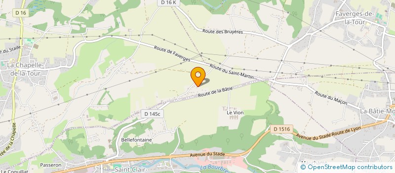 localisation de l'entreprise SCI ESPACE LA GUICHARDIERE  LA CHAPELLE-DE-LA-TOUR