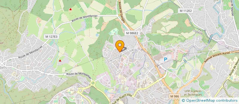 localisation de l'entreprise SCI ESPACE LA VALSIERE 2  GRABELS