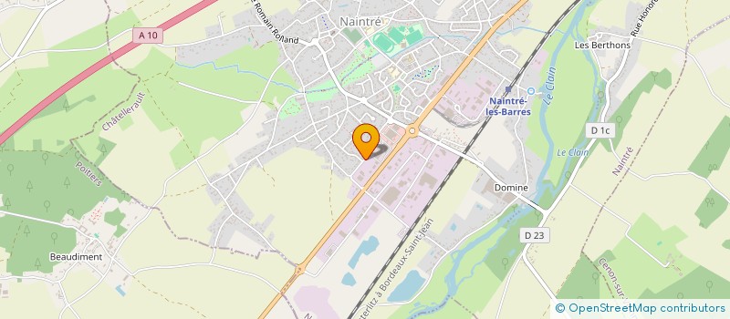 localisation de l'entreprise SCI ESPACE LOISIRS  NAINTRE