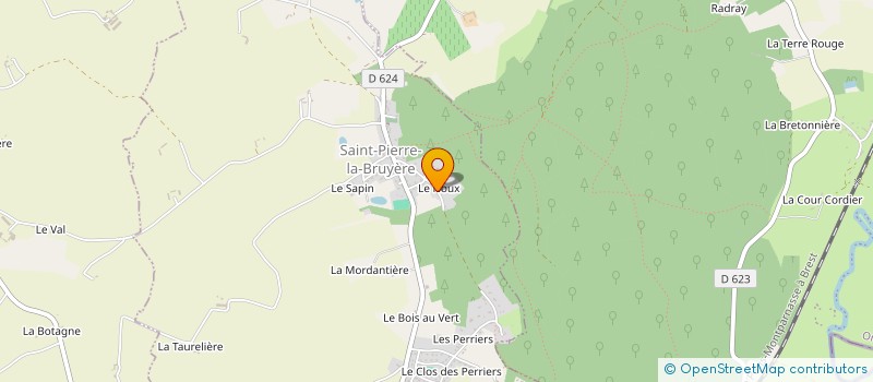 localisation de l'entreprise SCI ESPACE - LOISIRS à SAINT-PIERRE-LA-BRUYERE
